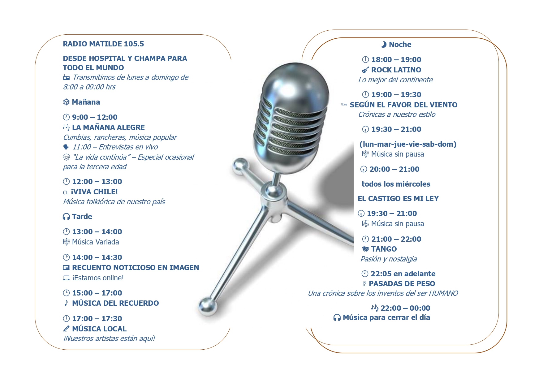 PROGRAMACION RADIO MATILDE