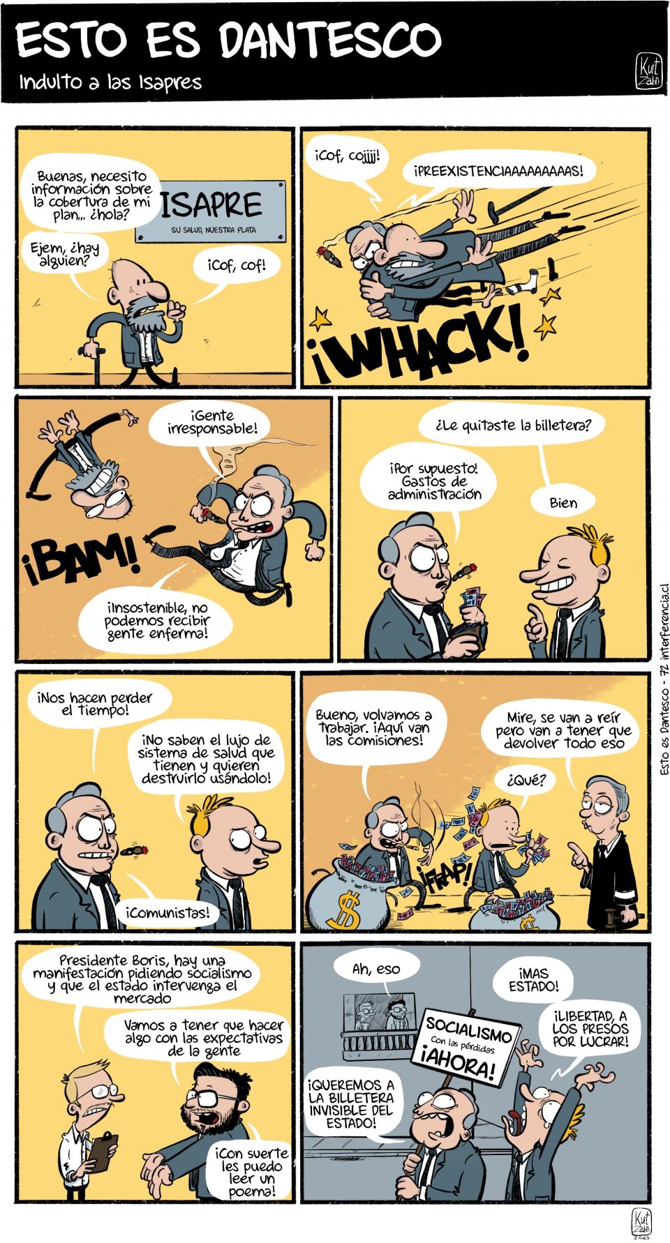 &#039;Esto es dantesco&#039; 72°: indulto a las isapres