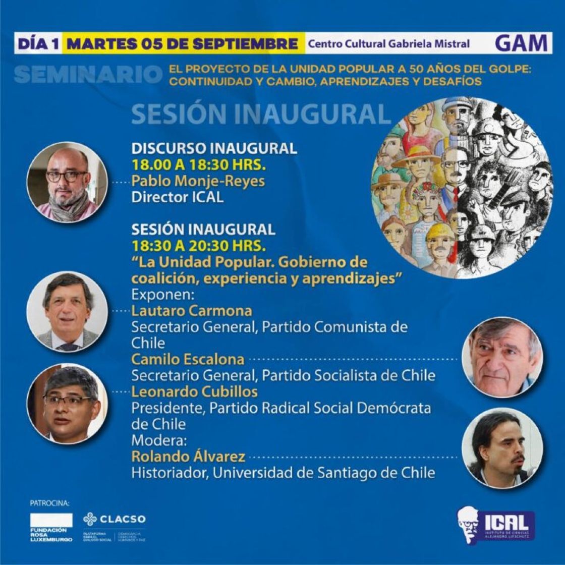 5/09: Inauguración Seminario Continuidad, Cambio, Aprendizajes y Desafíos del Proyecto de la Unidad Popular